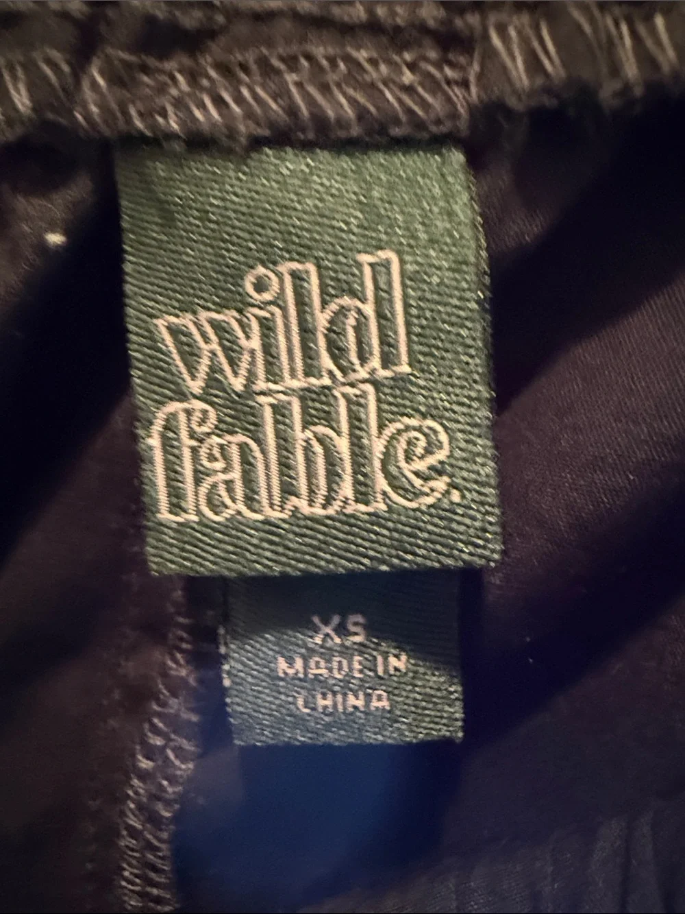 wild fable Black Mini Skirt with Cargo Pockets